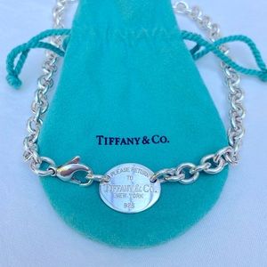 Tiffany & Co. Oval Tag Necklace